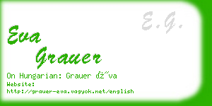 eva grauer business card